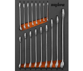 Набор ключей комбинированных в EVA ложементе 280х375 мм, 17 предметов, Ombra OMT17STE  (56131)