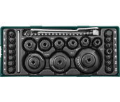 Набор для обслуживания системы смазки (ложемент) 24 предмета, Jonnesway AI10003SP