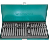 Набор бит 10 мм, шестигранных H4-12мм, Torx, Spline М5-12 (42 шт) Jonnesway S29H4142SM