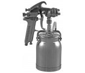 Краскопульт, нижний бачок алюминиевый 1л, дюза 1,6 мм, Jonnesway JA-507S