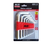 Набор ключей торцевых шестигранных (1,5-12мм) 10 шт, AVS HKS-10 (A40163S)