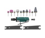 Бормашинка пневматическая 25000 об/мин, патрон 3/6 мм, L-120 мм, с насадками, 15 предметов, Jonnesway JAG-0903FMK (48524)