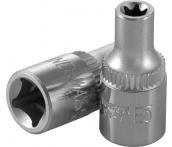 Головка торцевая 1/4 DR, внешний TORX Е-5, Jonnesway S06H205