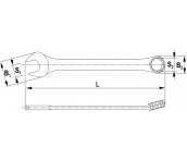 Ключ гаечный комбинированный 41 мм, серии Thorvik ARC W30041 (52543)