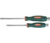 Отвертка ударная, силовая под ключ, шлицевая SL 5,5х100 мм, Jonnesway D70S5100