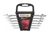 Набор ключей гаечных рожковых, 8-19 мм, 6 предметов, Thorvik W1S6PR (52617) серии ARC на держателе