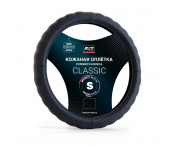 Оплетка на руль из натуральной кожи AVS GL-165S-B (S, черный)