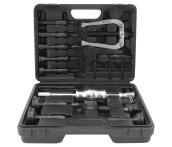 Съемник подшипников с цанговыми захватами за внутреннюю обойму и обратным молотком, диапазон захватов 8-58 мм, Thorvik SHIPS858 (53863) 15 предметов, в кейсе