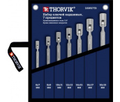 Набор ключей гаечных карданных, 6-19 мм, 7 предметов, Thorvik DSWS7TB (53474)