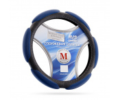 Спонжевая оплетка руля (размер M, синий) AVS SP-426M-BL (A07529S)