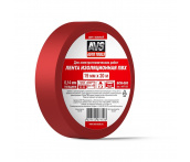 Лента изоляционная ПВХ 19 мм x 20 м (красная) AVS SCH-003