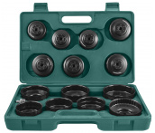 Комплект чашек для демонтажа масляных фильтров 65-100 мм, 15 предметов, Jonnesway AI050004