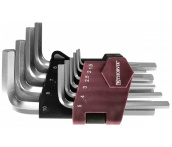 Набор ключей торцевых шестигранных коротких, H1.5-H10, 10 Шт., Thorvik HKS10S (53022)