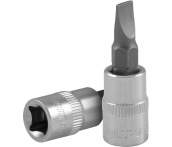 Насадка торцевая 1/4 DR с вставкой-битой шлицевой, SL4, Ombra 114504