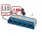 Разветвитель прикуривателя 12/24V (на 5 выходов) AVS CS501