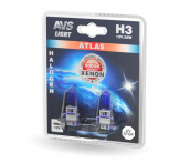 Лампы галогеновые AVS ATLAS /5000К/ H3.12V.55W (блистер, 2 шт.)