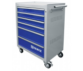 Тележка инструментальная 6-ти полочная, Thorvik ТТ6GB-R (53401) (серая с синими ящиками)