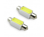 T11 SV024 /белый/ (SV8.5) 36mm. 2W HIGH POWER, блистер, 2 шт