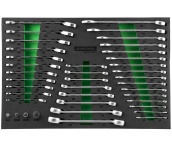 Набор ключей гаечных и адаптеров в EVA ложементе 560х400 мм, 39 предметов, Jonnesway W106246139SV (49277)