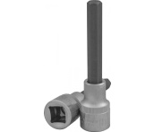Насадка торцевая 1/2"DR с вставкой-битой шестигранной, H10, 100 мм, Jonnesway S09H4310 (47889)