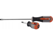 Отвертка шлицевая Round Grip, SL3x100 мм, Ombra 750310