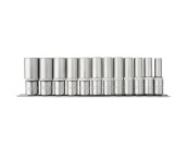 Набор головок торцевых глубоких 1/2"DR на держателе, 10-24 мм, 12 предметов, Thorvik S13S2112SM (54364)