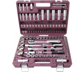 Набор инструмента с 12-гранными головками, 108 предметов, Thorvik TS108/12 (54013) в кейсе