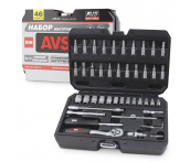 Набор инструментов 1/4 DR (46 предметов) AVS ATS-46 (A40132S)