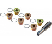 Набор для восстановления резьбы сливного отверстия поддона M17х1.5, Thorvik ODPRK1715 (53213) 7 предметов