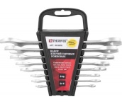 Набор ключей гаечных рожковых серии ARC, 6-22 мм, 8 предметов, Thorvik W1S8PR (52618) на держателе