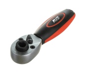 Рукоятка трещоточная 1/4"DR, 72 зубца, укороченная (под биты и головки) AVS RH11472SB (A85707S)