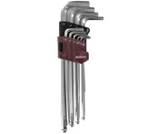 Набор ключей торцевых шестигранных удлиненных с шаром, H1.5-H10, 10 шт., Thorvik HKLB10S (53088)