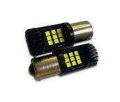 Светодиодная лампочка S123U T15 /желтый/ (BAU15S) 18SMD 3030 12-24V (1 contact) 2 шт. AVS A40838S