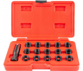 Набор для восстановления резьбы свечного отверстия М14х1.25, Thorvik SRTRK14125, 16 предметов (53205)