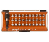 Набор бит вставок, 31 предмет, Ombra OMT31S