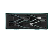 Набор щипцов для стопорных колец, 4 предмета (ложемент) Jonnesway AG010002SP