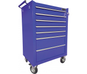 Тележка инструментальная 7-ми полочная Ombra OTT47B-R (синяя)