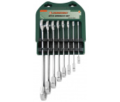 Набор ключей комбинированных трещоточных 10-19 мм, 8 шт, Jonnesway W45108S