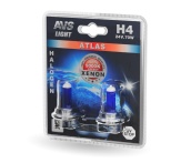 Галогенные лампы AVS ATLAS /5000К/ H4.24V.75/70W. блистер 2шт. A78576S