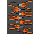 Набор шарнирно-губцевого инструмента в EVA ложементе 280х375 мм, 7 предметов, Ombra OMT7STE (56138)