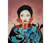 Картина «Японская красавица» (50х40 см, холст, масло)