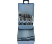 Набор метчиков T-COMBO трехпроходных ручных универсальных М3-М12, HSS-G, 22 предмета, Thorvik MTS22 (52886)