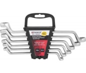 Набор ключей гаечных накидных изогнутых, 8-19 мм, 6 предметов, Thorvik W2S6PR (52621) серии ARC на держателе