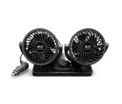 Вентилятор автомобильный, двойной, 12В, 4", AVS 8098 (корпус: пластик, чёрный) A85996S