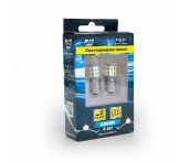 Светодиодная лампочка S105A T15/белый/ (BA15S) 39SMD 2835 10-30V 1 contact блистер 2 шт. (A78505S)