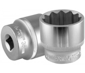 Головка торцевая 12-гранная 1/2"DR, 36 мм, Jonnesway S04H4936 (46339)