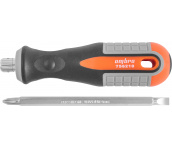 Отвертка двусторонняя Round Grip PH2,SL6x100 мм, Ombra 756210 (55775)