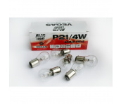 Лампочка AVS Vegas 12V. P21/4W (BAZ15d) смещенный штифт BOX-10 шт.