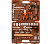 Набор инструментов с 12-гранными головками Ombra OMT77S12, 77 предметов