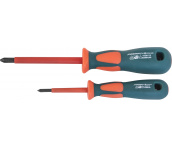 Отвертка крестовая диэлектрическая PH2х100 мм, Jonnesway DV13P2100